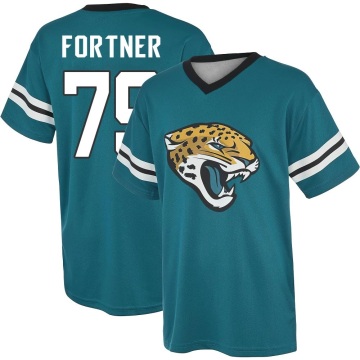 Luke Fortner Name & Number Game Day V-Neck T-Shirt - Teal