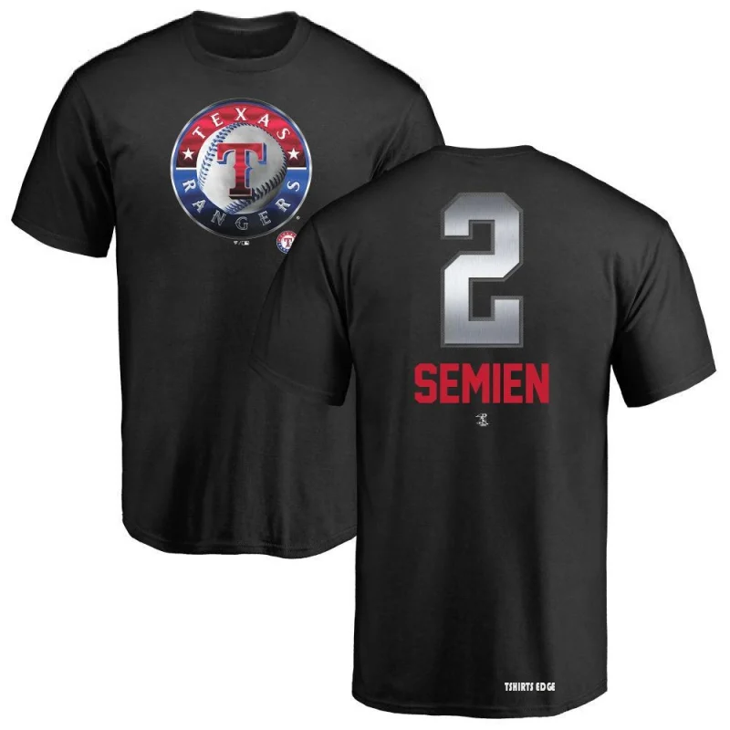 Marcus Semien Midnight Mascot T-Shirt - Black - Tshirtsedge