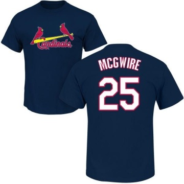 Mark McGwire Name & Number T-Shirt - Navy