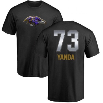 Marshal Yanda Midnight Mascot T-Shirt - Black