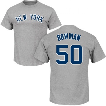 Matt Bowman Name & Number T-Shirt - Gray