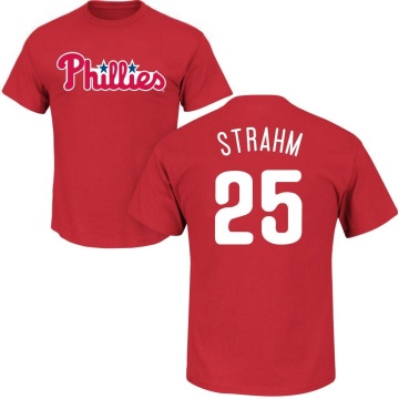 Matt Strahm Name & Number T-Shirt - Red
