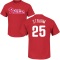 Matt Strahm Name & Number T-Shirt - Red