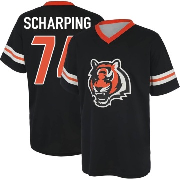 Max Scharping Name & Number Game Day V-Neck T-Shirt - Black