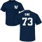 Michael King Name & Number T-Shirt - Navy