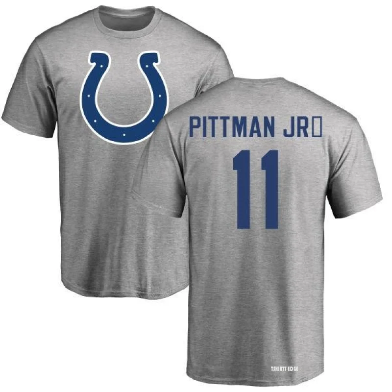 Michael Pittman Jr. Name & Number T-Shirt - Ash - Tshirtsedge
