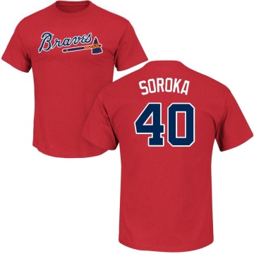 Michael Soroka Name & Number T-Shirt - Red