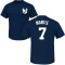 Mickey Mantle Name & Number T-Shirt - Navy