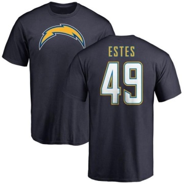 Mike Estes Name & Number T-Shirt - Navy