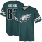 Mike Quick Midnight Name & Number Game Day V-Neck T-Shirt - Green