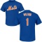 Mookie Wilson Name & Number T-Shirt - Royal