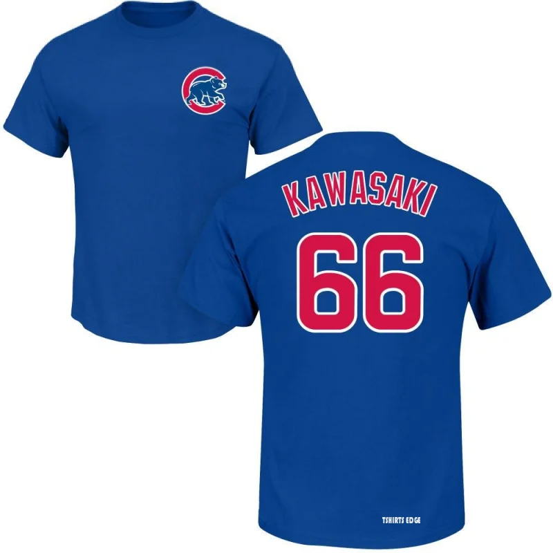 Munenori Kawasaki Name & Number T-Shirt - Royal - Tshirtsedge