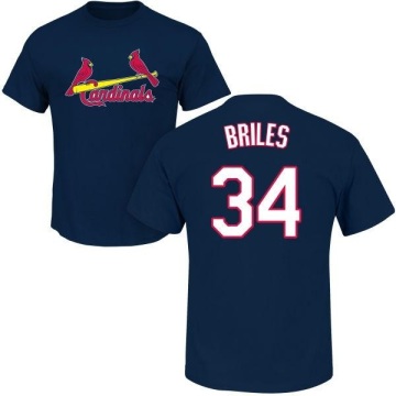 Nelson Briles Name & Number T-Shirt - Navy