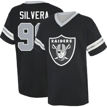Nesta Jade Silvera Name & Number Game Day V-Neck T-Shirt - Black