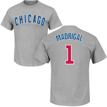 Nick Madrigal Name & Number T-Shirt - Gray