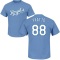 Nick Pratto Name & Number T-Shirt - Light Blue
