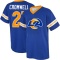 Nolan Cromwell Name & Number Game Day V-Neck T-Shirt - Royal