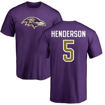 Nolan Henderson Name & Number T-Shirt - Purple