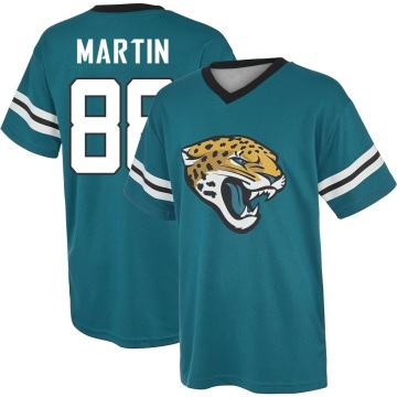 Oliver Martin Name & Number Game Day V-Neck T-Shirt - Teal
