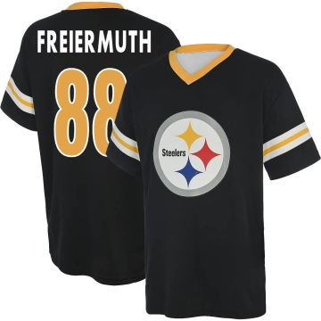 Pat Freiermuth Name & Number Game Day V-Neck T-Shirt - Black