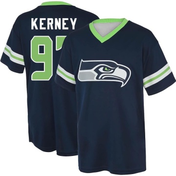 Patrick Kerney Name & Number Game Day V-Neck T-Shirt - Navy