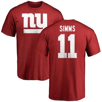Phil Simms Name & Number T-Shirt - Red
