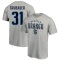 Philipp Grubauer Name & Number Lockup T-Shirt - Gray