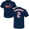 Red Schoendienst Name & Number T-Shirt - Navy