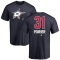 Remi Poirier Name and Number Banner Wave T-Shirt - Navy