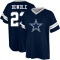 Rico Dowdle Name & Number Game Day V-Neck T-Shirt - Navy Blue