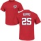 Riley Adams Name & Number T-Shirt - Red