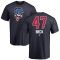 Rod Beck Name and Number Banner Wave T-Shirt - Navy