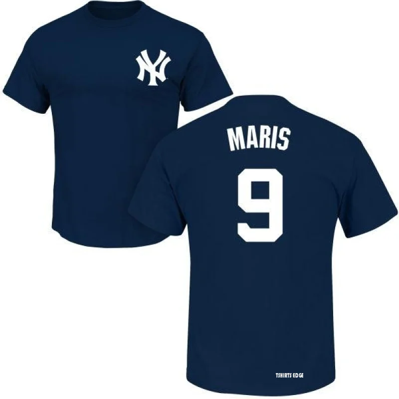 Roger Maris Name & Number T-Shirt - Navy - Tshirtsedge