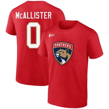 Ryan McAllister 2023 Stanley Cup Final Name & Number T-Shirt - Red