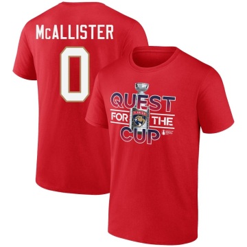 Ryan McAllister 2023 Stanley Cup Final Quest T-Shirt - Red