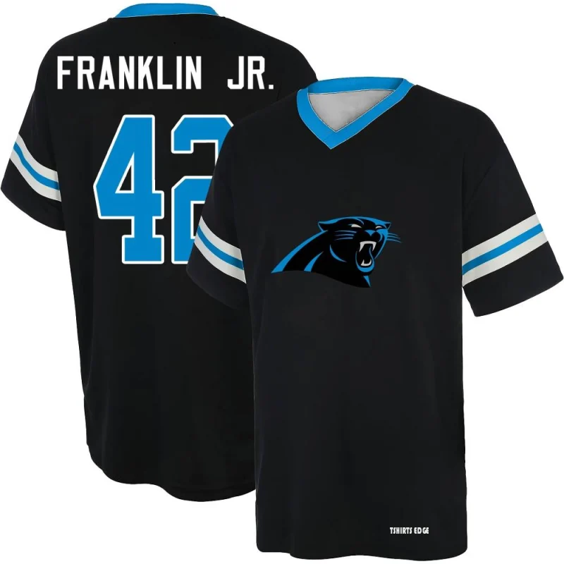 Sam Franklin Jr. Name & Number Game Day V-Neck T-Shirt - Black