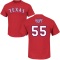 Sam Huff Name & Number T-Shirt - Red