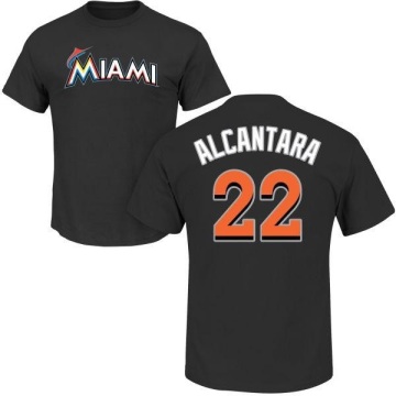 Sandy Alcantara Name & Number T-Shirt - Black