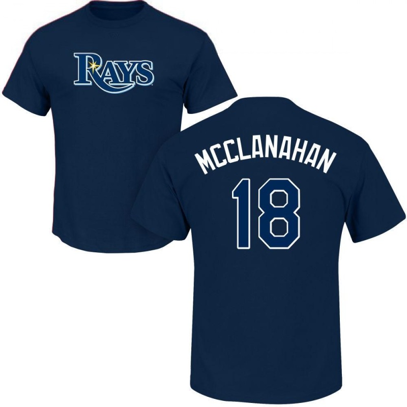 Shane McClanahan Name & Number T-Shirt - Navy - Tshirtsedge