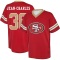 Shemar Jean-Charles Name & Number Game Day V-Neck T-Shirt - Red