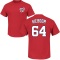 Spencer Kieboom Name & Number T-Shirt - Red