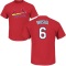 Stan Musial Name & Number T-Shirt - Red