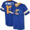 Stetson Bennett Name & Number Game Day V-Neck T-Shirt - Royal