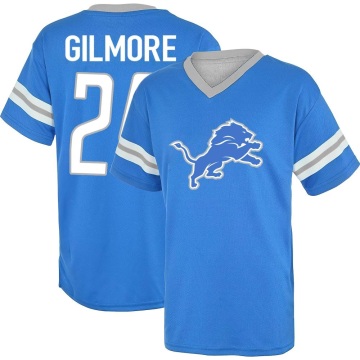 Steven Gilmore Los Name & Number Game Day V-Neck T-Shirt - Blue
