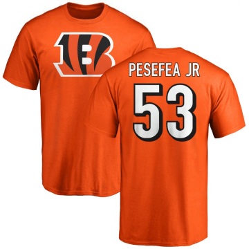 Tautala Pesefea Jr. Name & Number T-Shirt - Orange