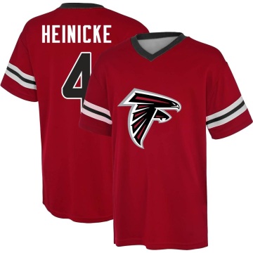 Taylor Heinicke Name & Number Game Day V-Neck T-Shirt - Red
