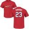 Ted Simmons Name & Number T-Shirt - Red