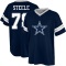 Terence Steele Name & Number Game Day V-Neck T-Shirt - Navy Blue