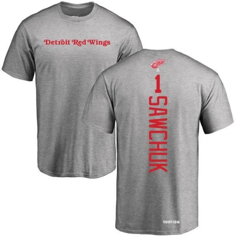 Terry Sawchuk Backer T-Shirt - Ash - Tshirtsedge