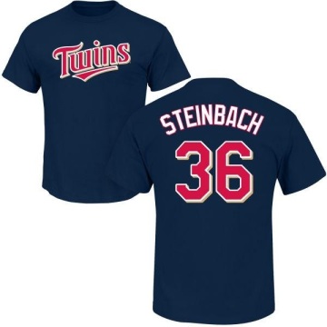 Terry Steinbach Name & Number T-Shirt - Navy